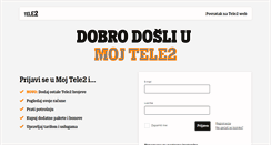 Desktop Screenshot of moj.tele2.hr